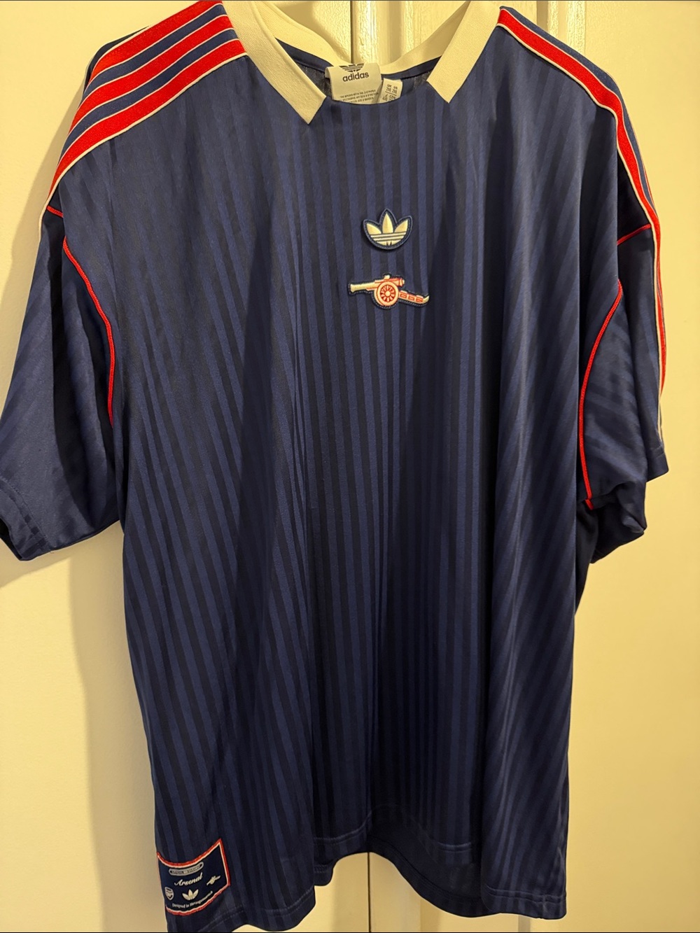 adidas Men’s Dark Blue Jersey with Red Trim 2x